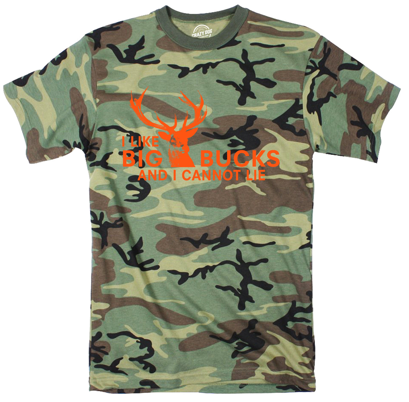 I Like Big Bucks And I Cannot Lie Camo Youth T Shirt
