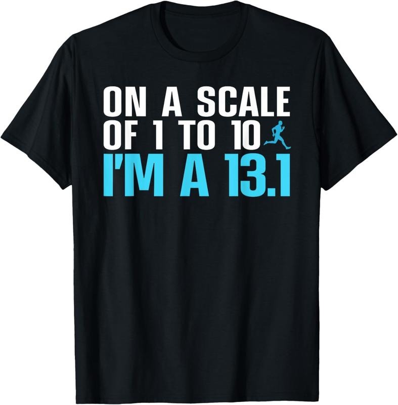 100% Cotton Funny Half Marathon Art For Men Women Half Marathon Finisher T-Shirt
