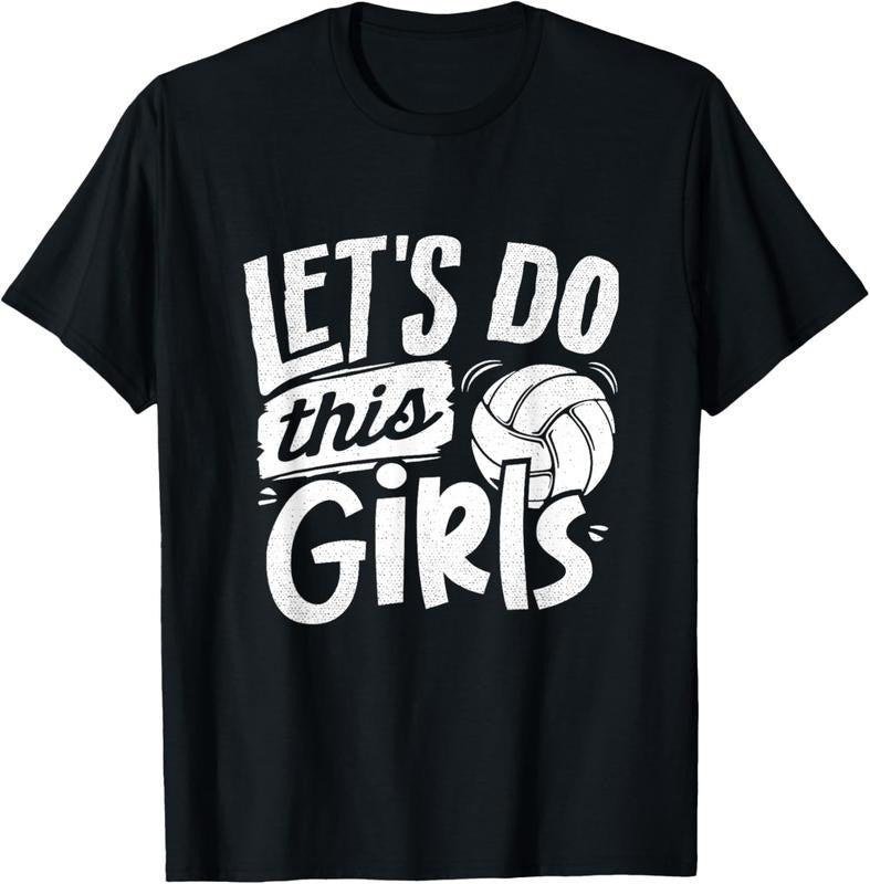 100% Cotton Volleyball Mom Shirt Women Girls Volleyball Player T-Shirt