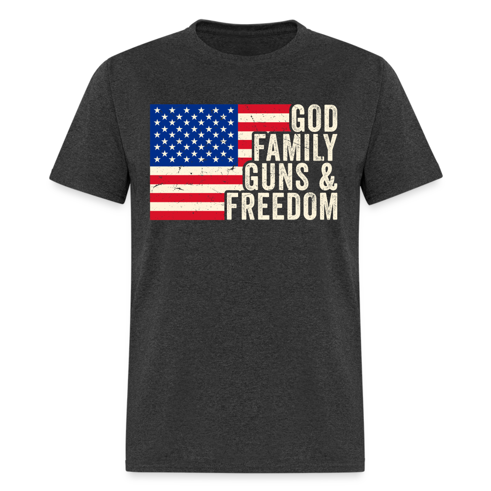 God Family Guns & Freedom T Shirt