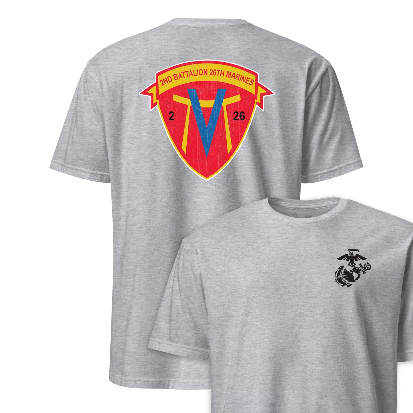 2nd Battalion 26th Marines Back Print T-Shirt
