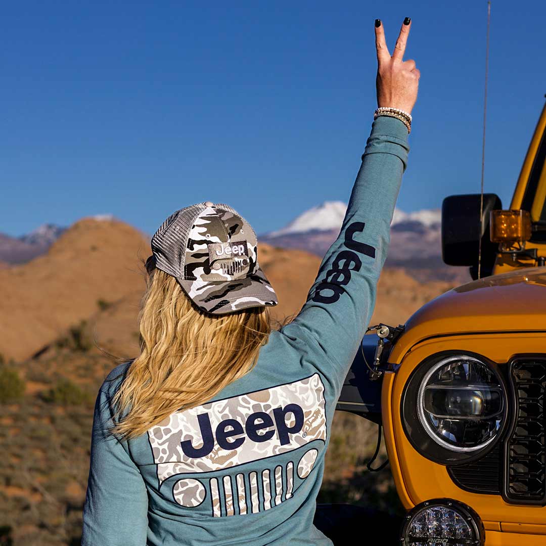 Jeep - Grille Camo Easter Egg Long Sleeve Shirt