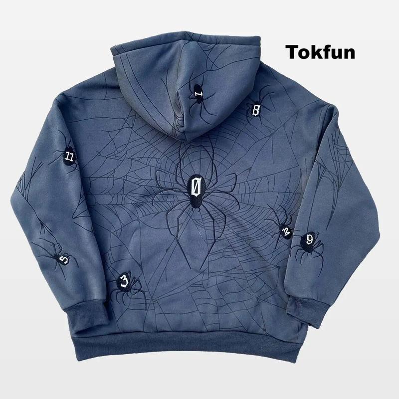 HXH Phantom Troupe Cobweb Embroidery Hoodie Hunter X Hunter Embroidery Sweatshirt for Anime Fans Sweatshirt Men Women Graphic Outwear Menswear Tops