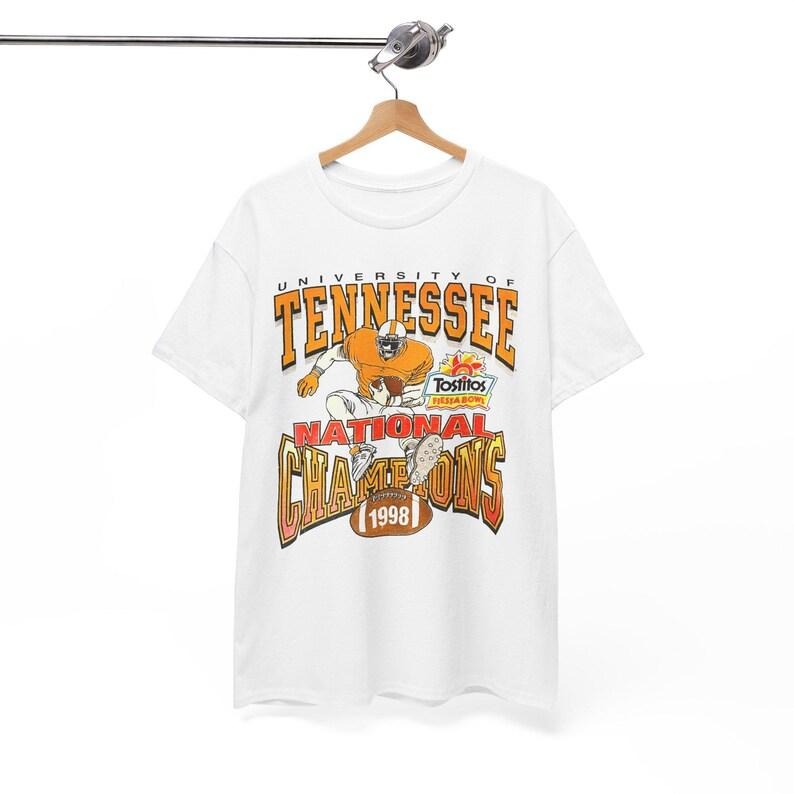 90s Vintage NCAA Football Tennessee Fiesta Bowl 1998 College Football Game Playoffs Bowl Game Logo T-Shirt Graphic Tee