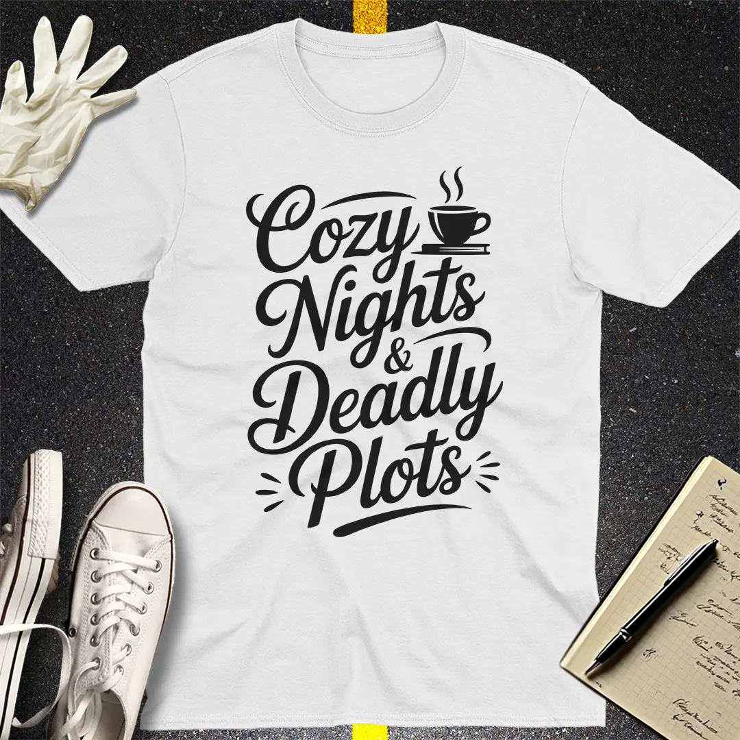 Cozy Nights & Deadly Plots T-Shirt