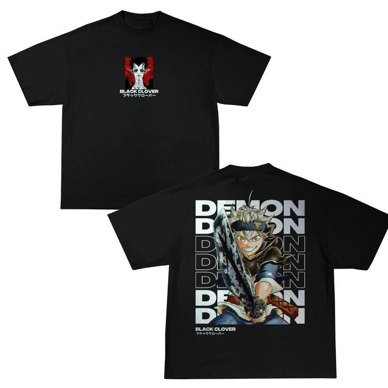 ASTA BLACK CLOVER VER 1 VINTAGE T-SHIRT, ASTA BLACK CLOVER SHirt, ASTA BLACK CLOVER Shirt, ASTA BLACK CLOVER Merch, Anime Shirt, Vintage Graphic Tee, Anime Graphic Tee, gift For fan Top Menswear