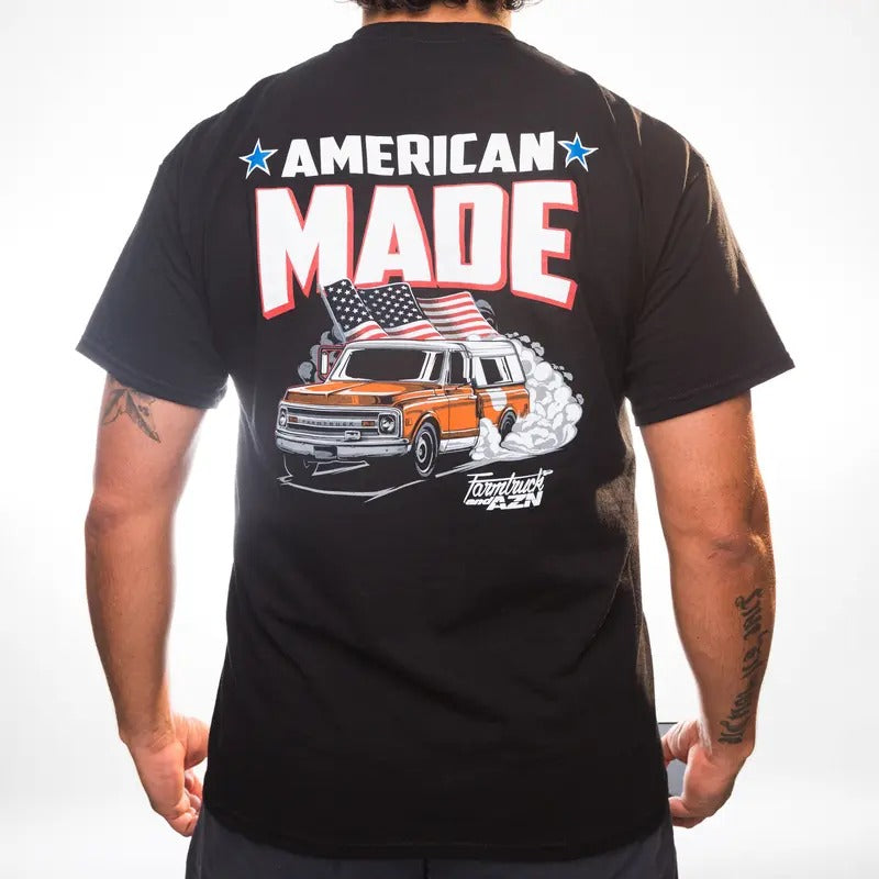 American Made - Tshirt mens clothing Crewneck Cotton