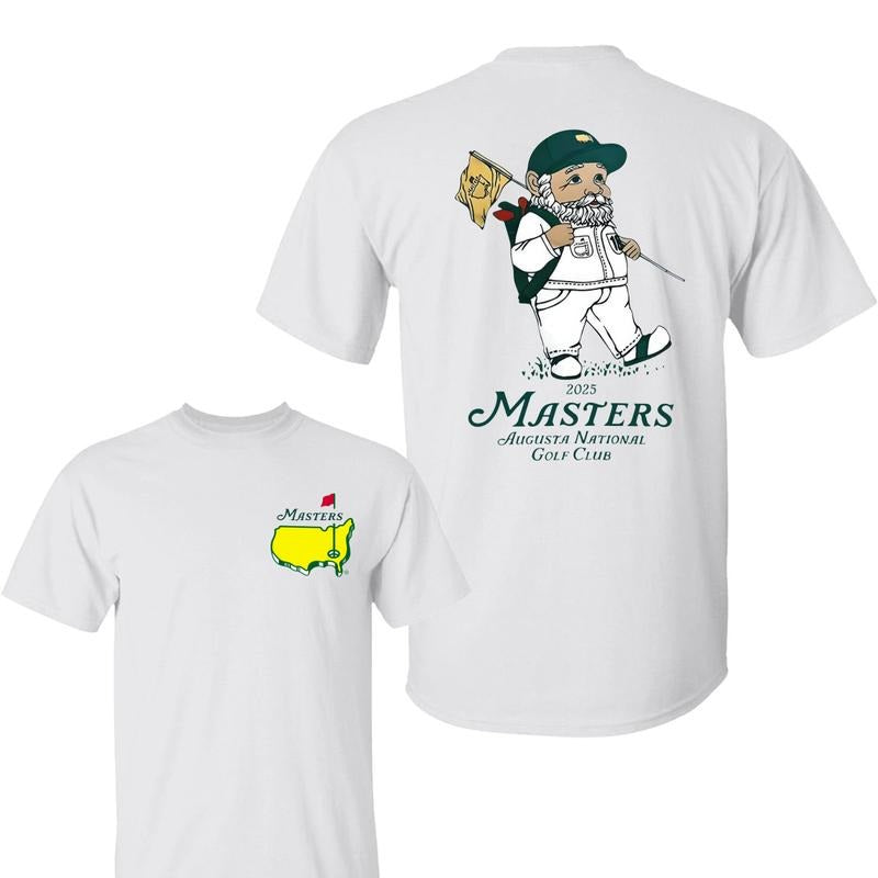 Augusta National Golf Club Shirt, 2025 Masters Logo with Charming Character Graphic, Perfect for Golf Fans, Unisex for Men and Women