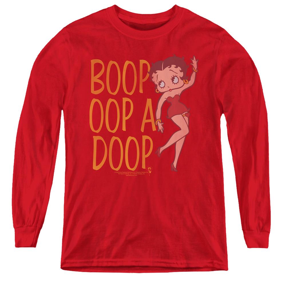 Betty Boop Classic Oop - Youth Long Sleeve T-Shirt