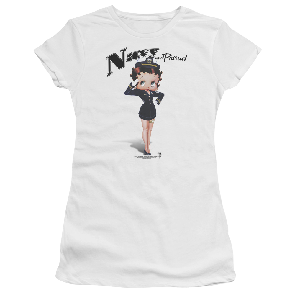 Betty Boop Navy Boop - Juniors T-Shirt