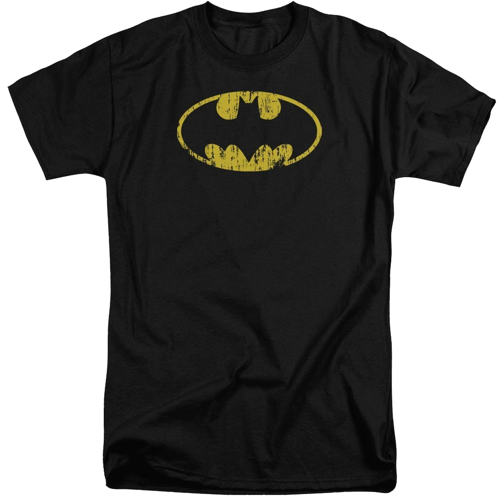 Batman Classic Logo Distressed - Men's Tall Fit T-Shirt