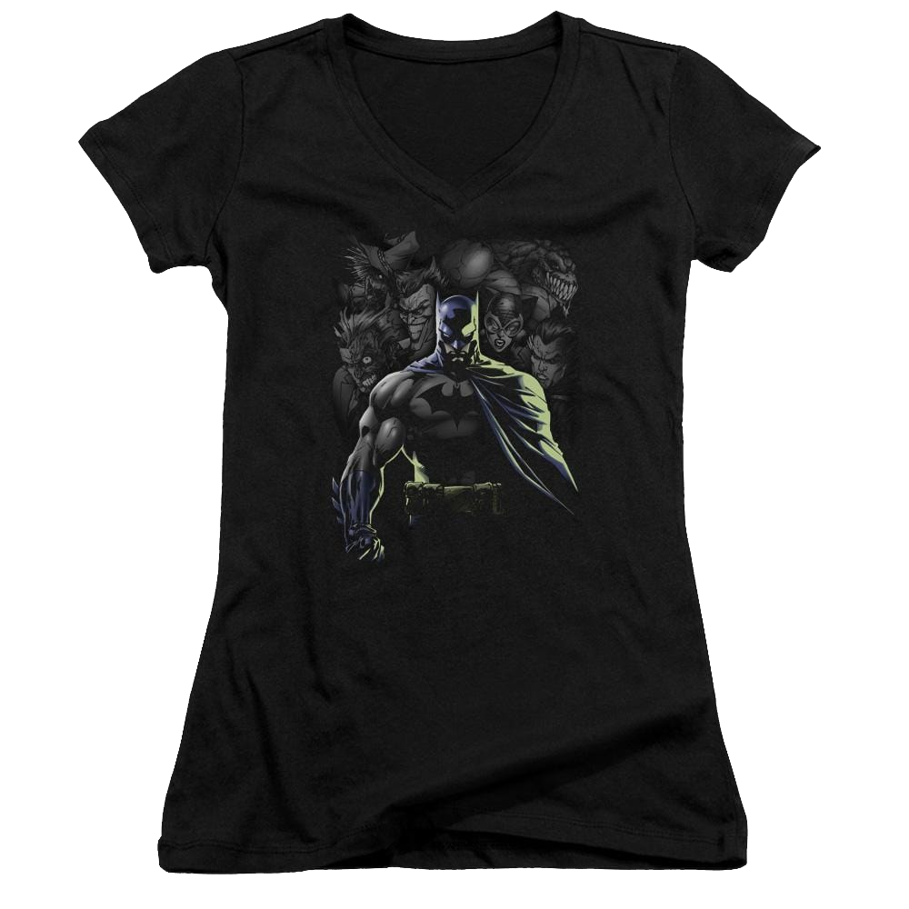 Batman Villains Unleashed - Juniors V-Neck T-Shirt