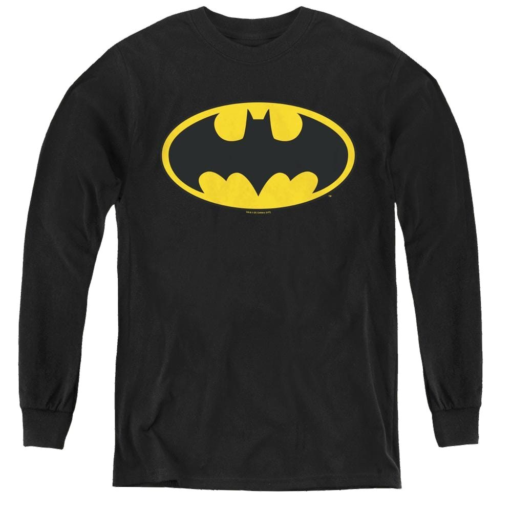 Dc Batman Batman Classic Logo - Youth Long Sleeve T-Shirt