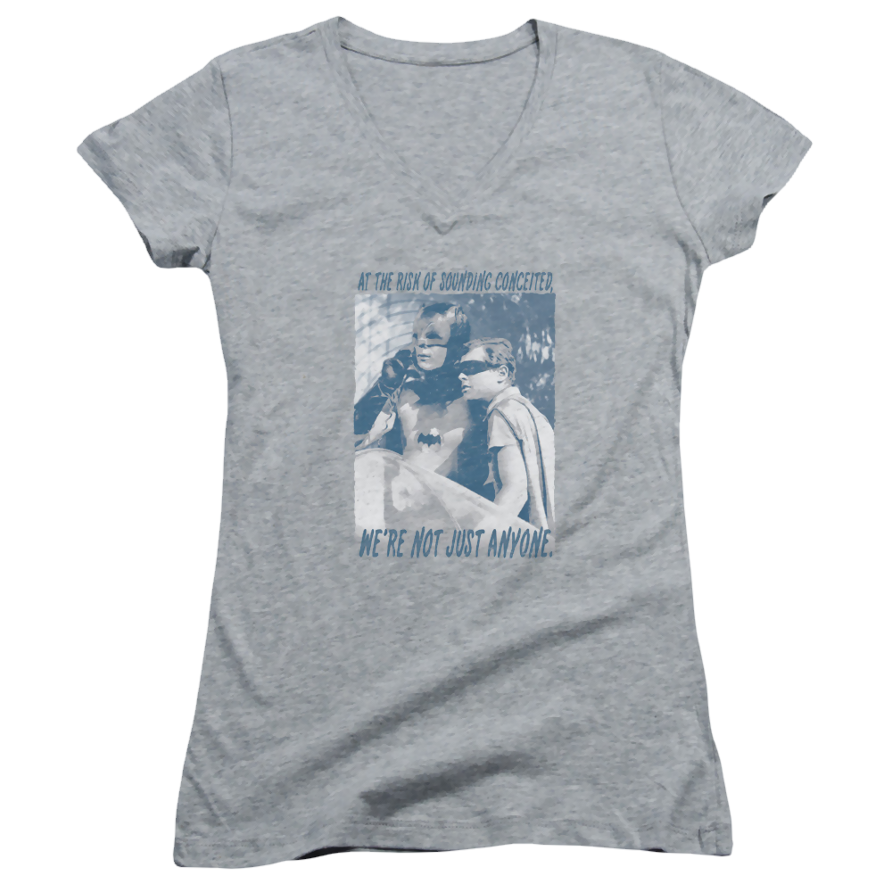 Batman - Classic TV Series Boogie Nights - Juniors V-Neck T-Shirt