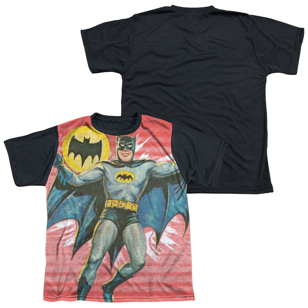 Batman Classic TV Series Wrong Question - Youth Black Back T-Shirt