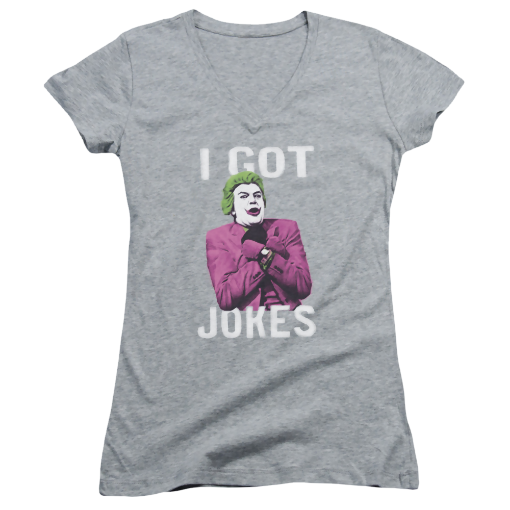 Batman - Classic TV Series Got Jokes - Juniors V-Neck T-Shirt