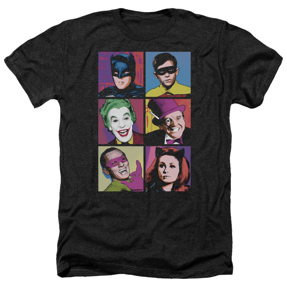 Batman - Classic TV Series Pop Cast - Men's Heather T-Shirt