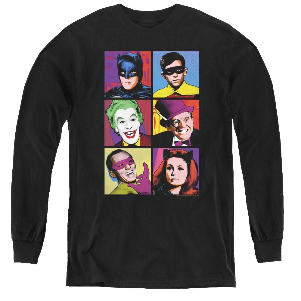Batman Classic Tv Series Pop Cast - Youth Long Sleeve T-Shirt
