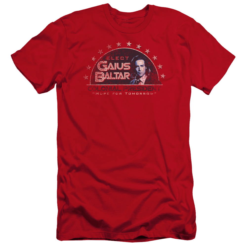 Battlestar Galactica Elect Gaius - Men's Premium Slim Fit T-Shirt