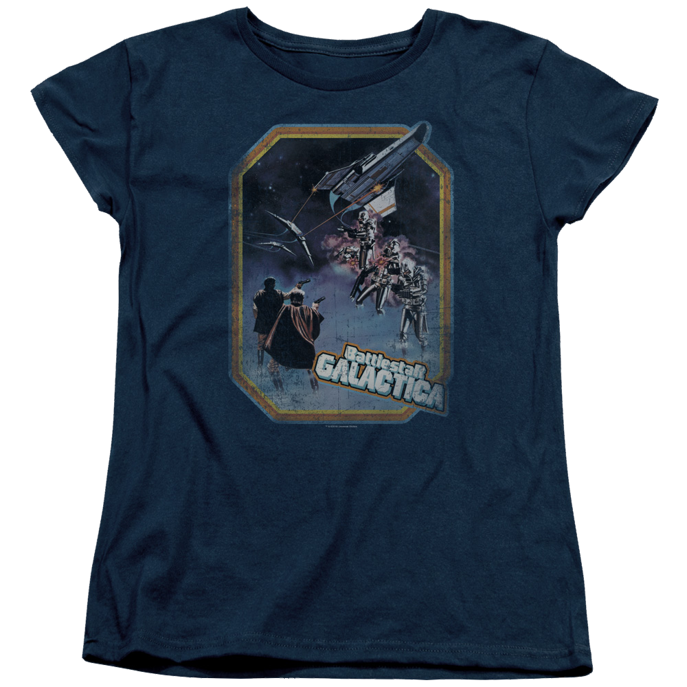 Battlestar Galactica Poster Iron On - Women's T-Shirt