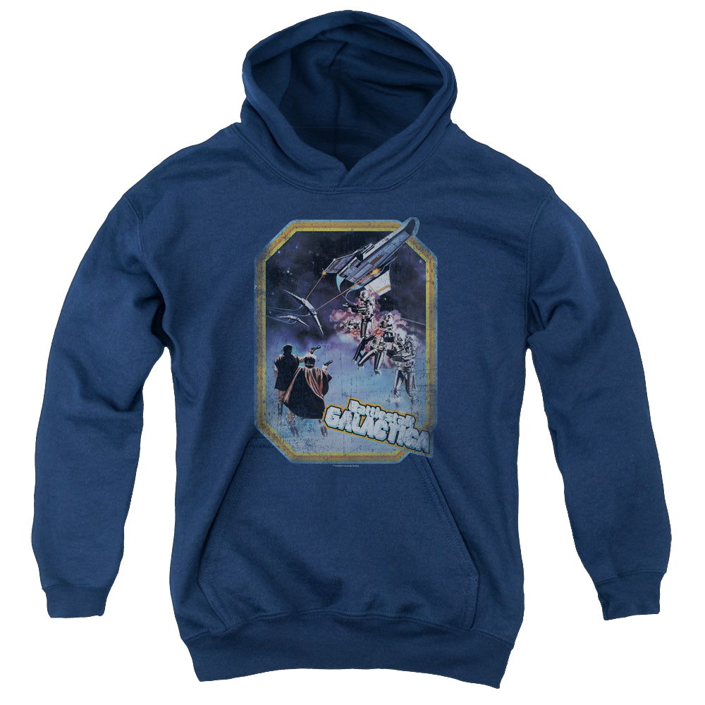 Battlestar Galactica (1978) Poster Iron On - Youth Hoodie