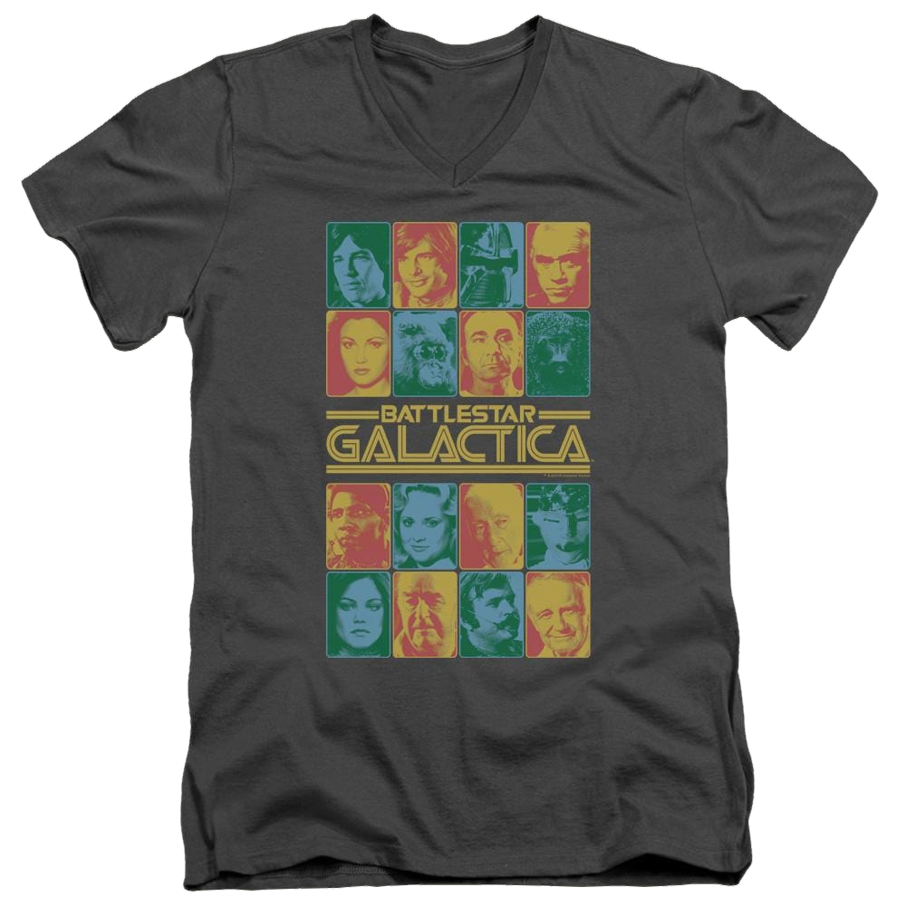 Battlestar Galactica 35th Anniversary Cast - Men's V-Neck T-Shirt