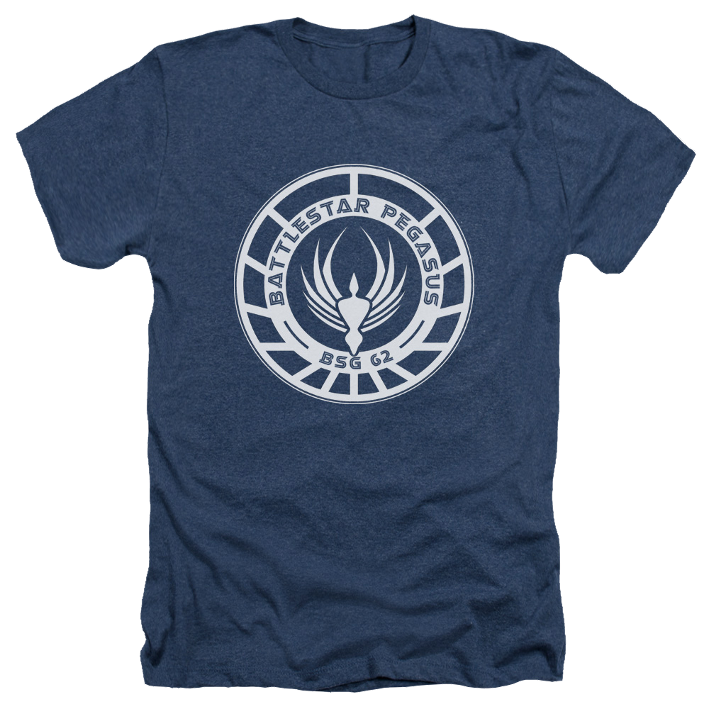 Battlestar Galactica Pegasus Badge - Men's Heather T-Shirt