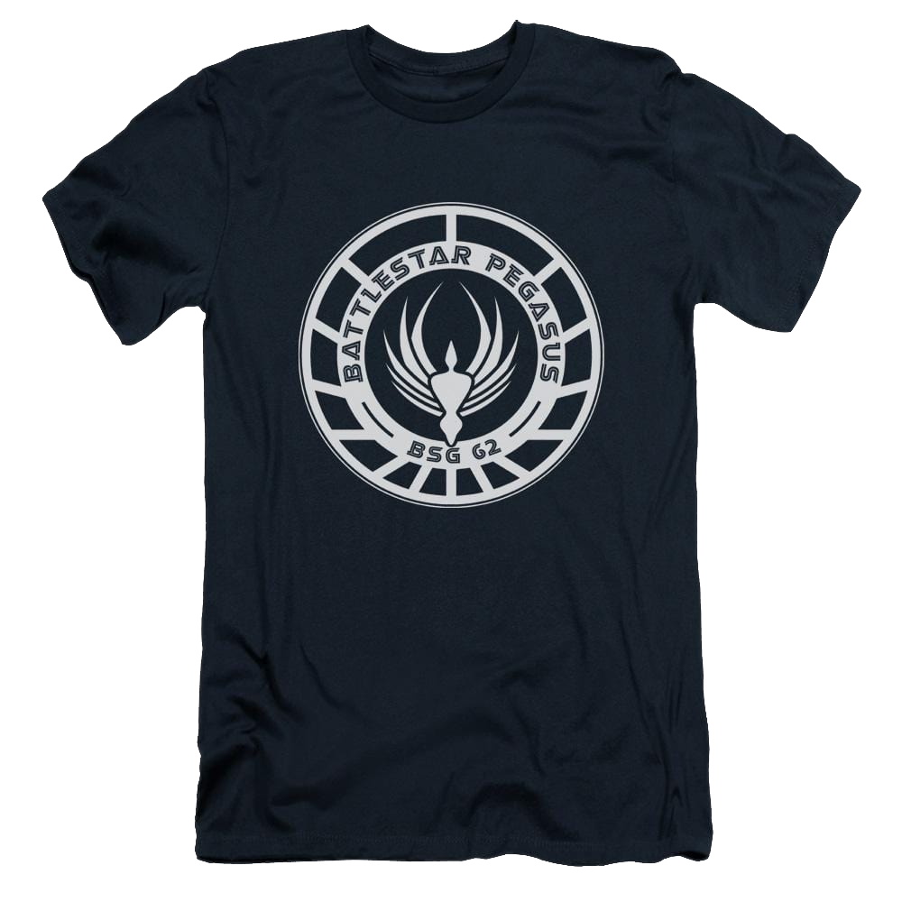 Battlestar Galactica Pegasus Badge - Men's Slim Fit T-Shirt