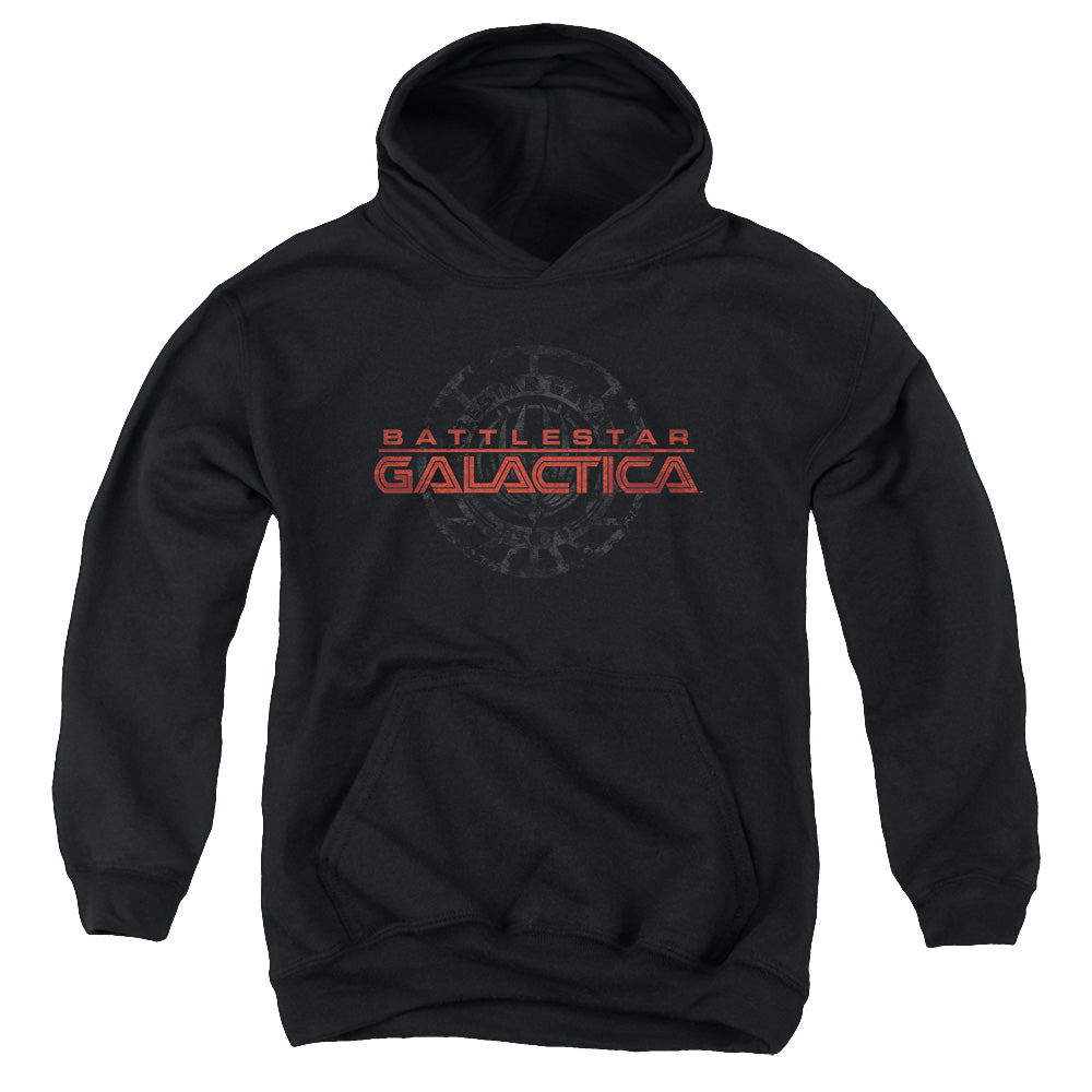 Battlestar Galactica (2004) Battered Logo - Youth Hoodie