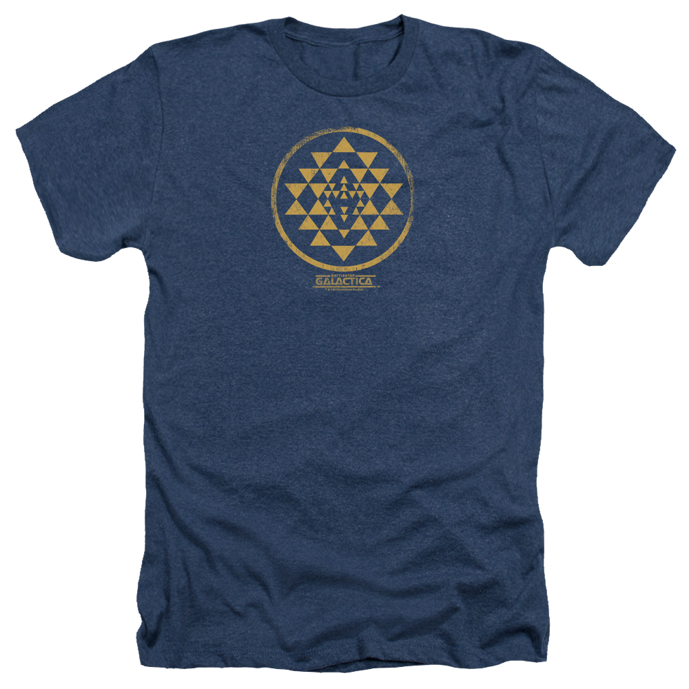 Battlestar Galactica Gold Squadron Patch - Men's Heather T-Shirt