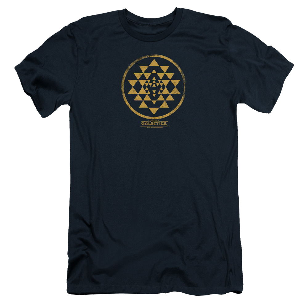 Battlestar Galactica Gold Squadron Patch - Men's Slim Fit T-Shirt
