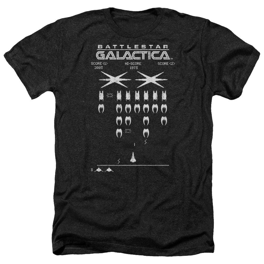 Battlestar Galactica Galactic Invaders - Men's Heather T-Shirt