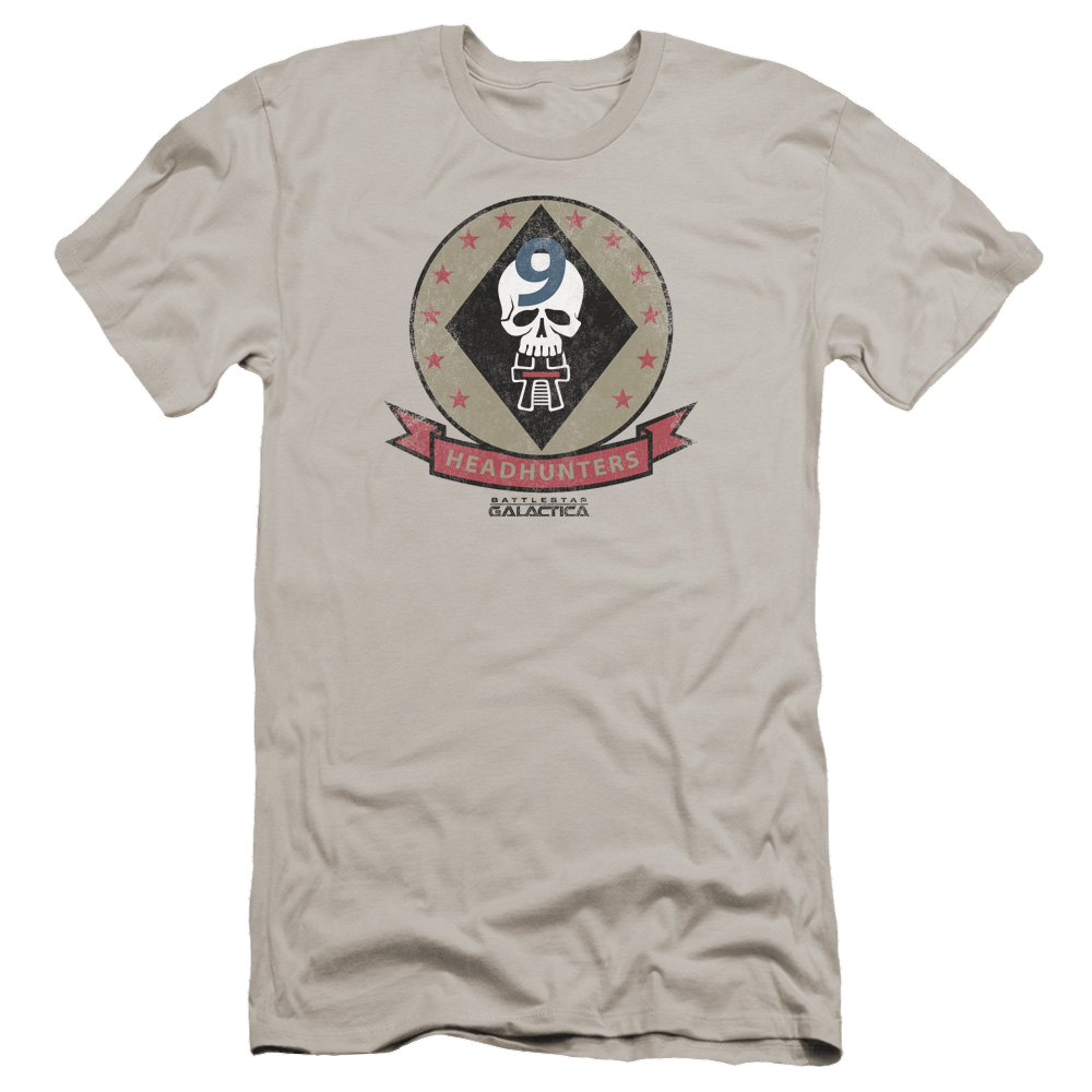 Battlestar Galactica Headhunters Badge - Men's Premium Slim Fit T-Shirt