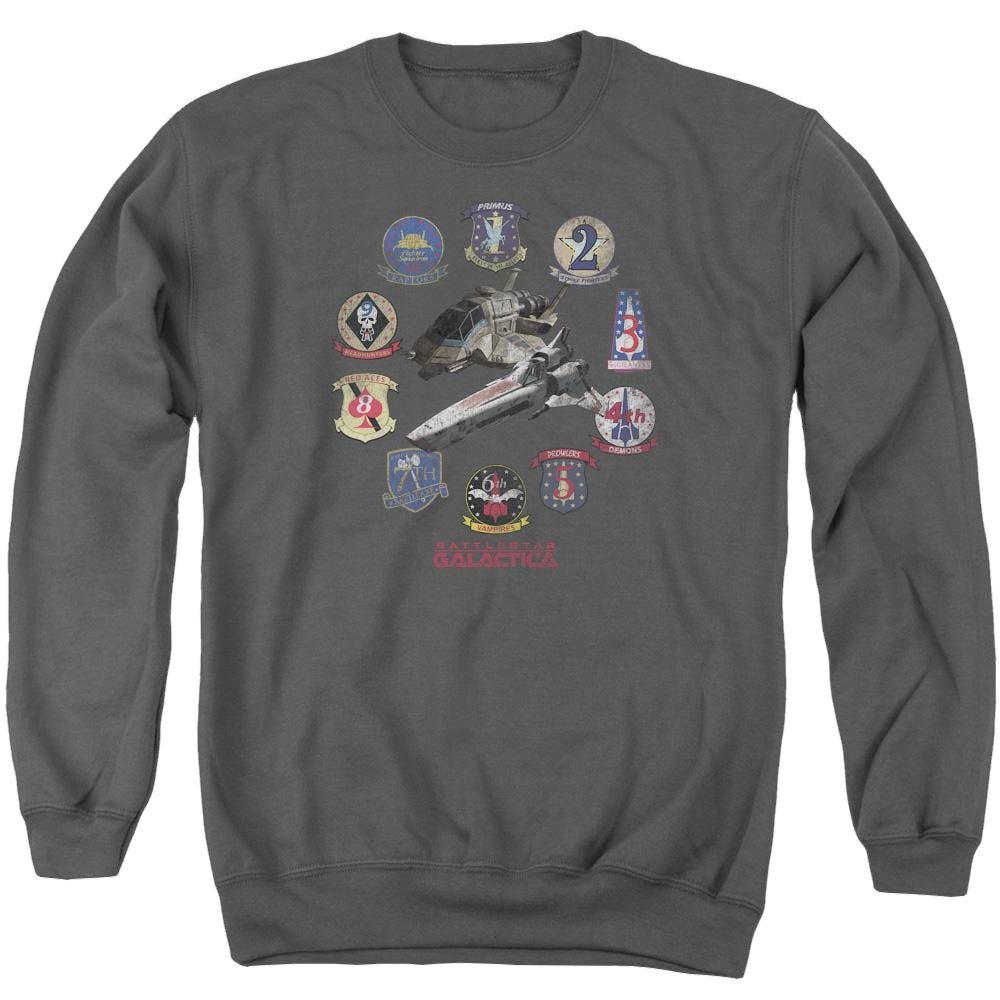 Battlestar Galactica Badges - Men's Crewneck Sweatshirt