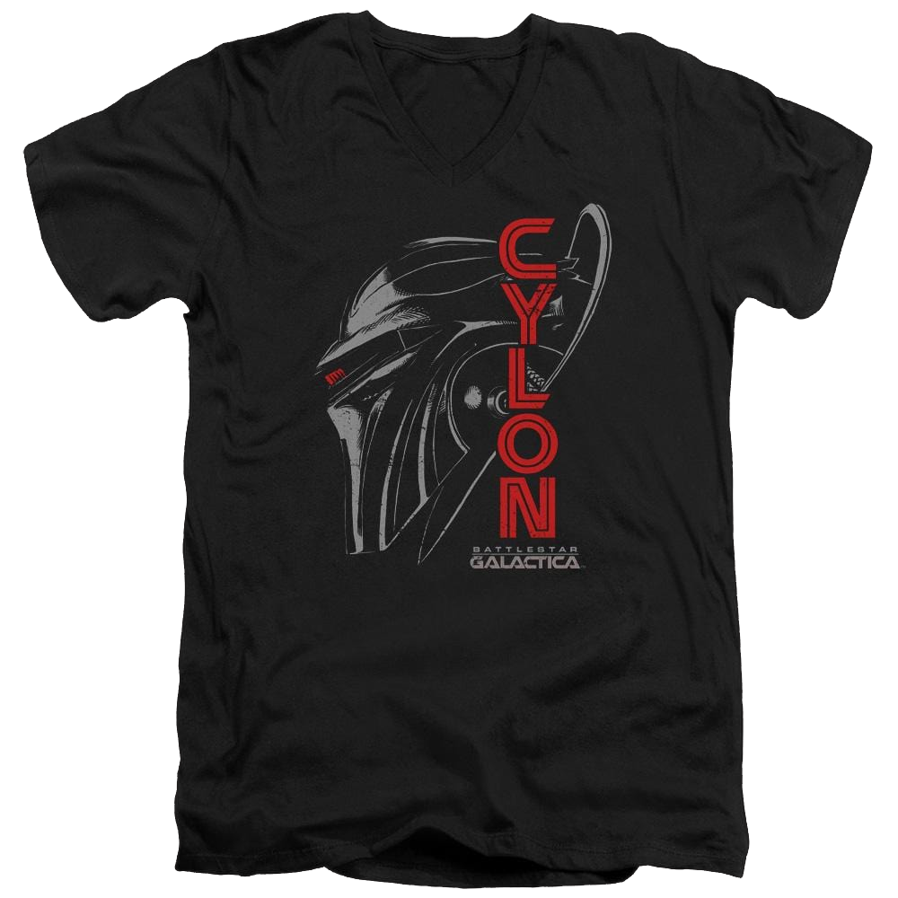 Battlestar Galactica Cylon Face - Men's V-Neck T-Shirt
