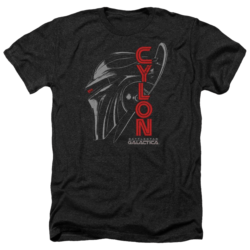 Battlestar Galactica Cylon Face - Men's Heather T-Shirt