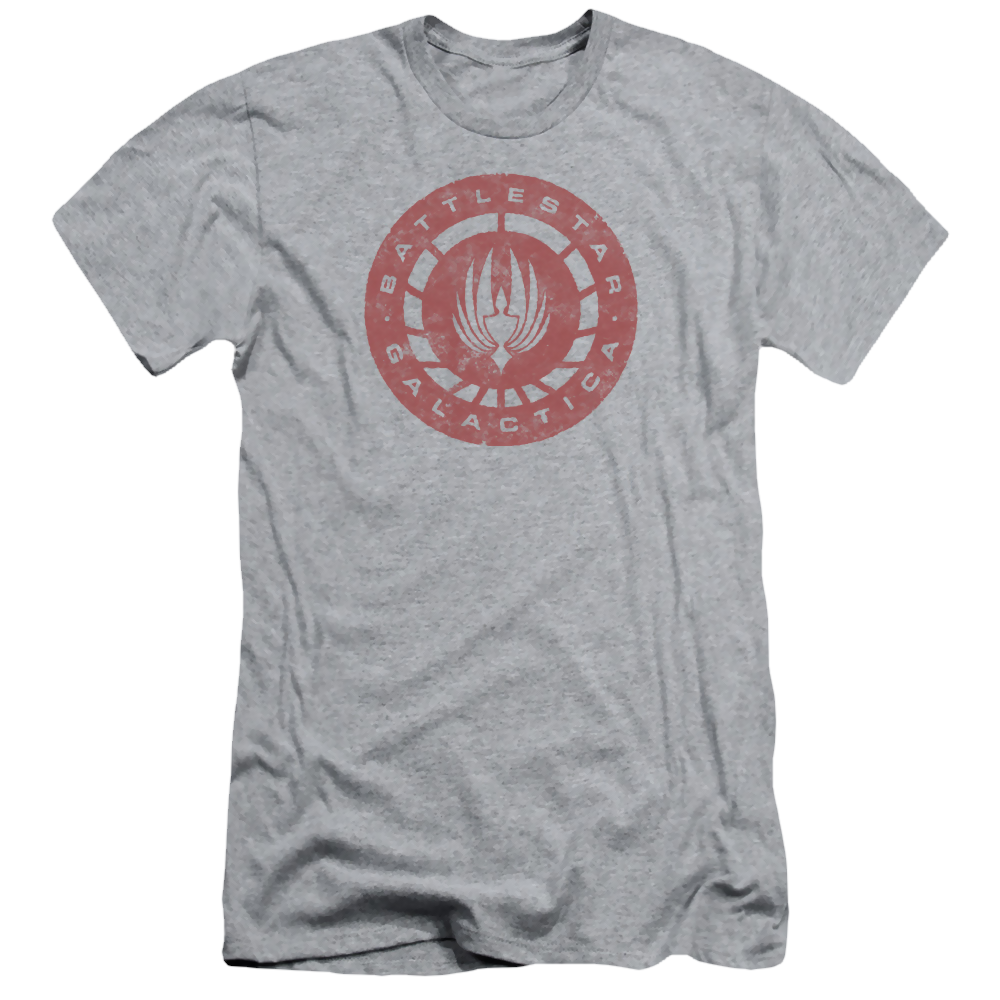 Battlestar Galactica Eroded Logo - Men's Slim Fit T-Shirt