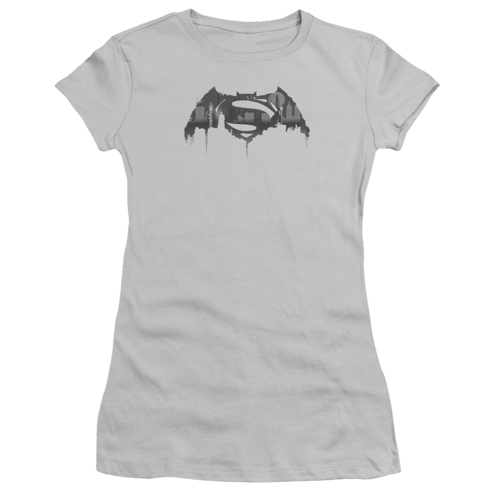 Batman v Superman Cityscape Logo - Juniors T-Shirt Style002