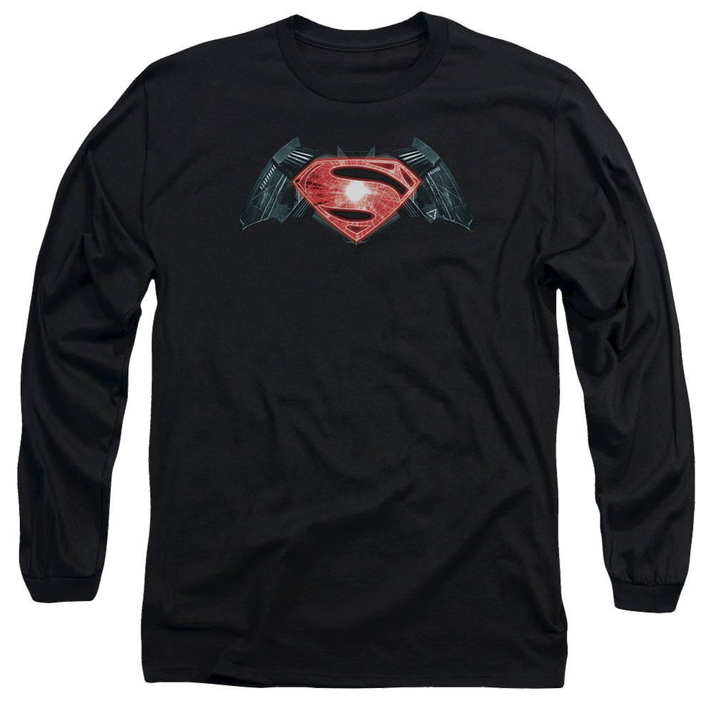 Batman v Superman Industrial Logo - Men's Long Sleeve T-Shirt