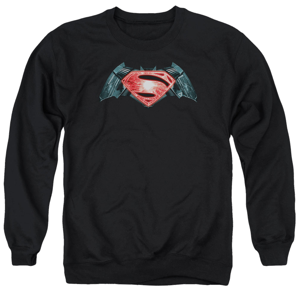Batman v Superman Industrial Logo - Men's Crewneck Sweatshirt Style001