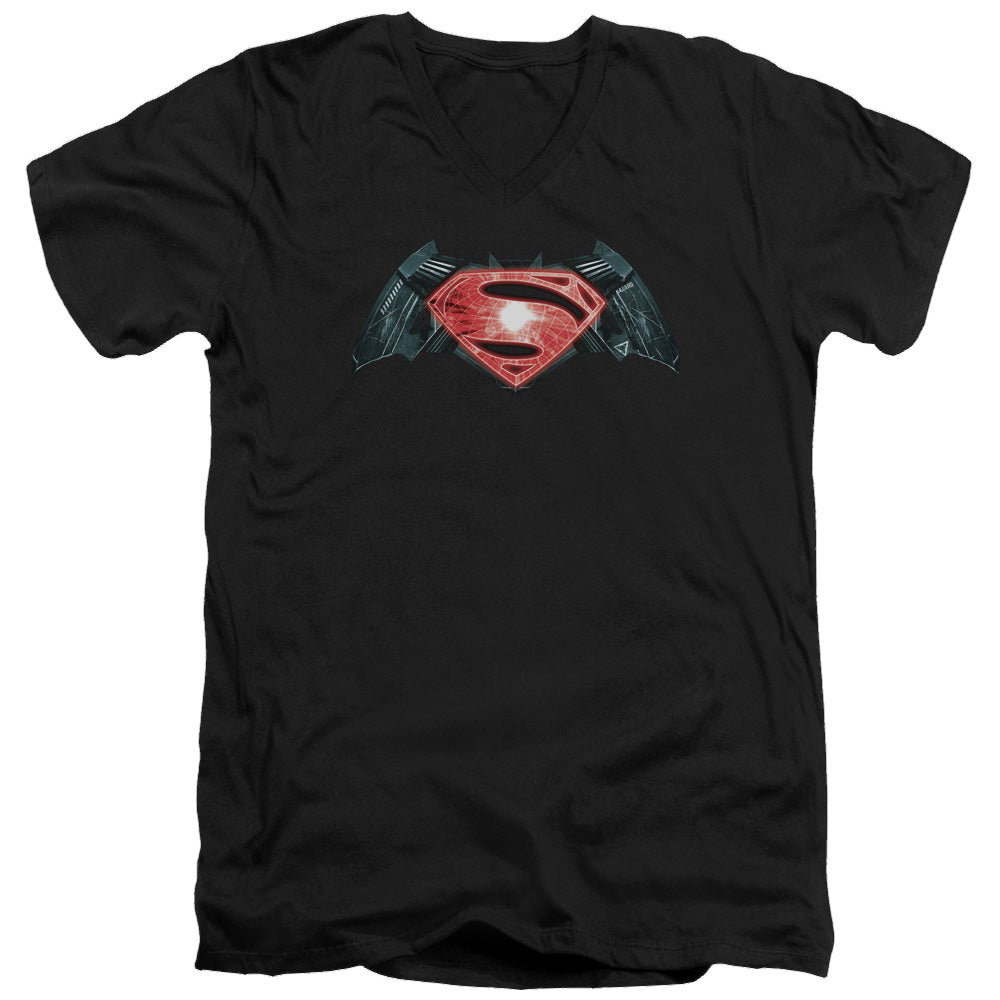 Batman v Superman Industrial Logo - Men's V-Neck T-Shirt