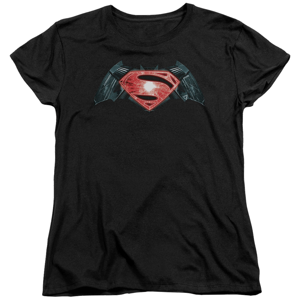 Batman v Superman Industrial Logo - Women's T-Shirt Style001