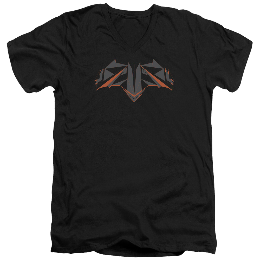 Batman v Superman Tech Bat Logo - Men's V-Neck T-Shirt