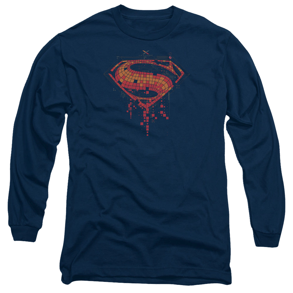 Batman v Superman Tech Super Logo - Men's Long Sleeve T-Shirt