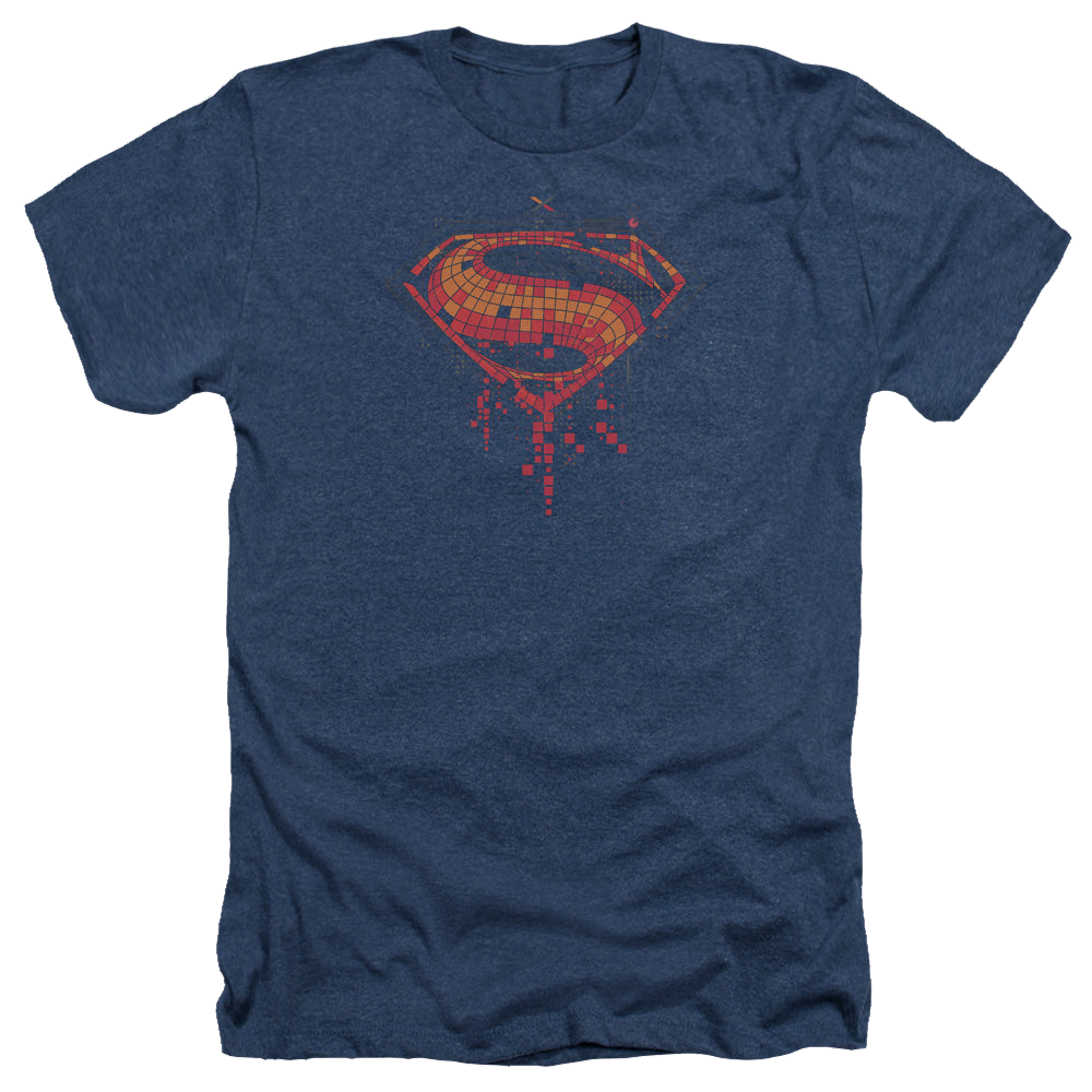 Batman v Superman Tech Super Logo - Men's Heather T-Shirt