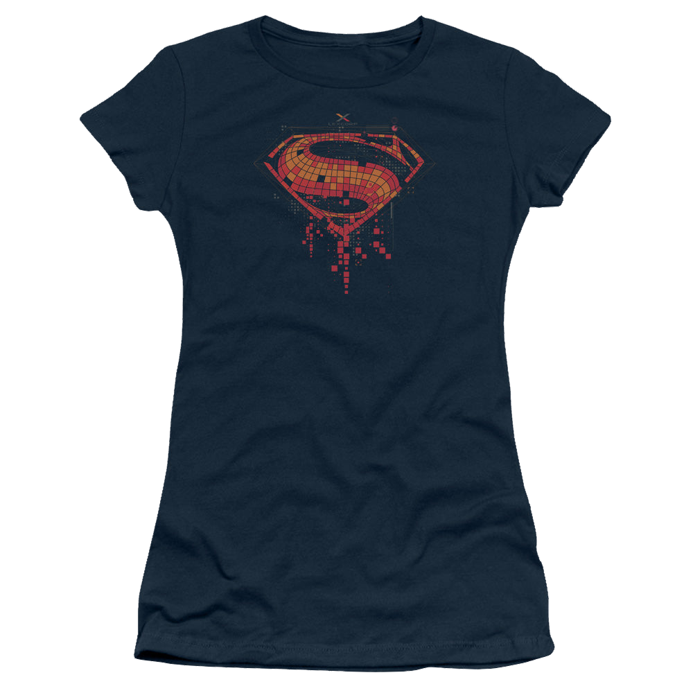 Batman v Superman Tech Super Logo - Juniors T-Shirt