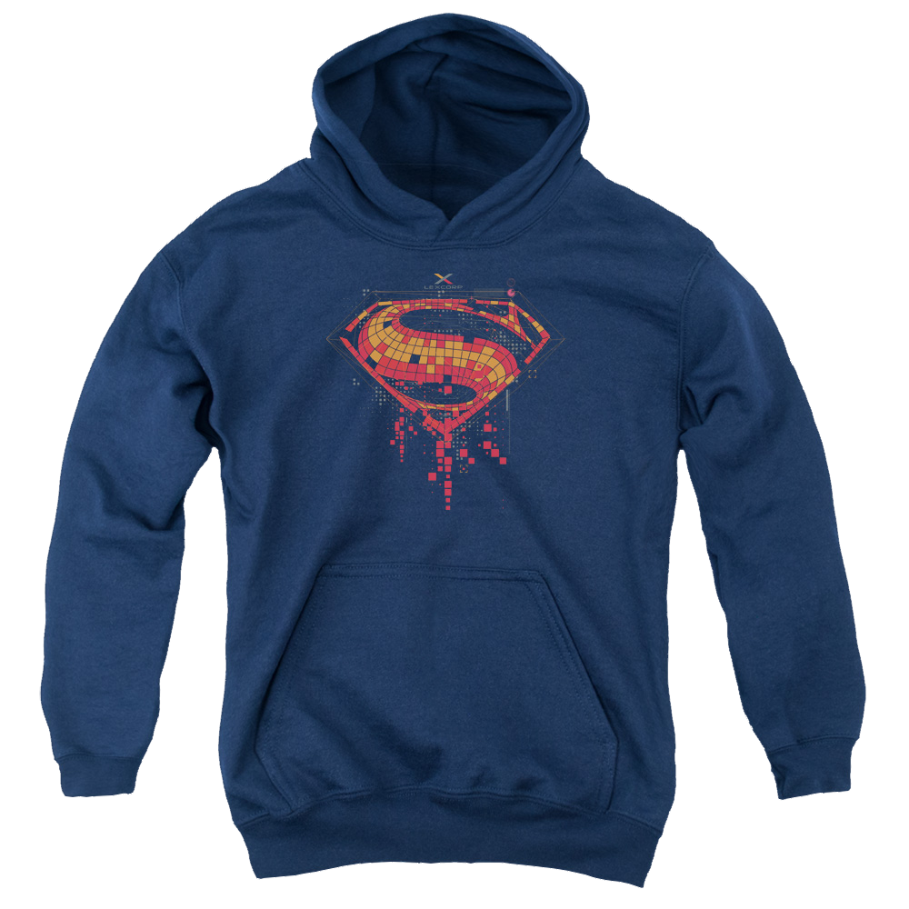 Batman v Superman Tech Super Logo - Youth Hoodie Style001