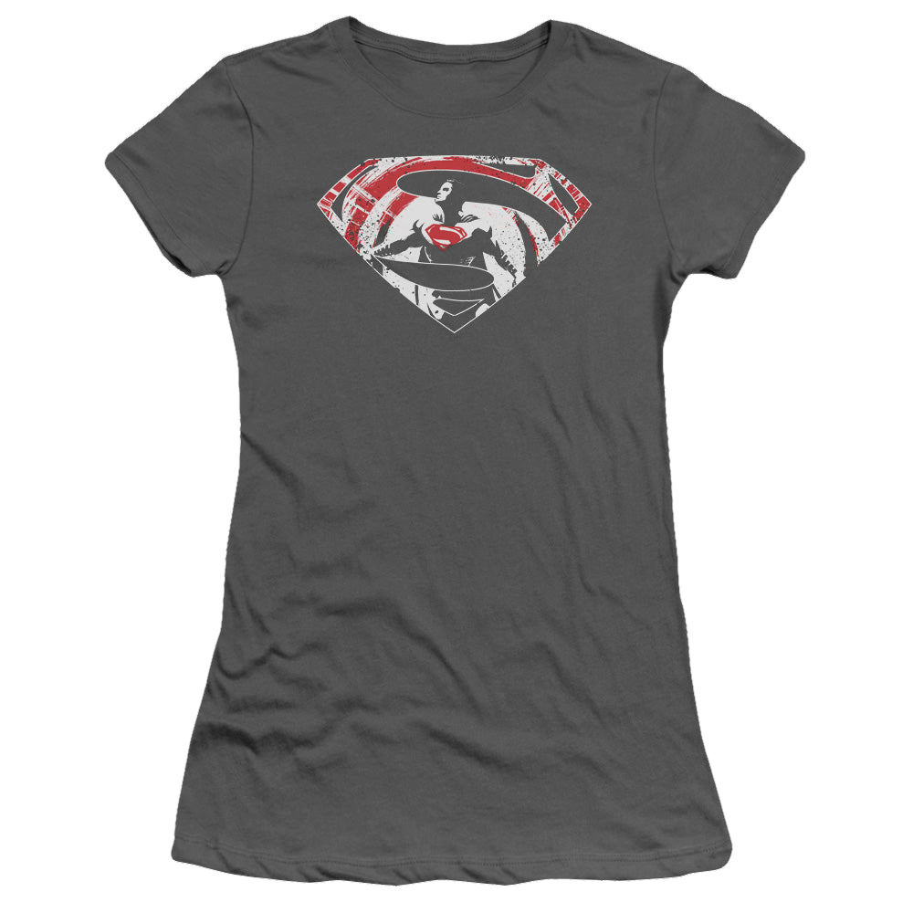 Batman v Superman Super Splatter Logo - Juniors T-Shirt