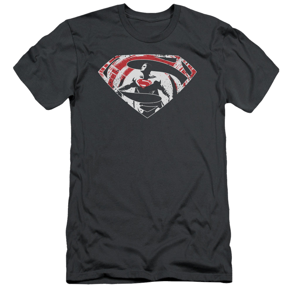 Batman v Superman Super Splatter Logo - Men's Slim Fit T-Shirt