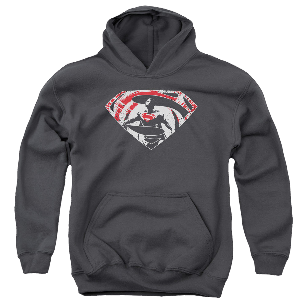 Batman v Superman Super Splatter Logo - Youth Hoodie